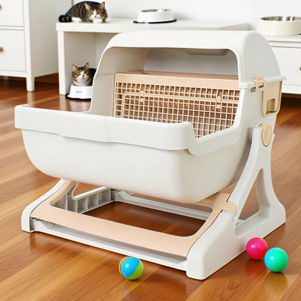 XXL Semi Automatic Self Cleaning Cat Litter Box