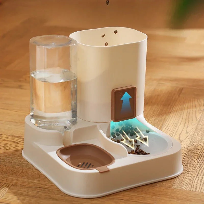 All-in-One Automatic Pet Food Water Feeder Dispenser