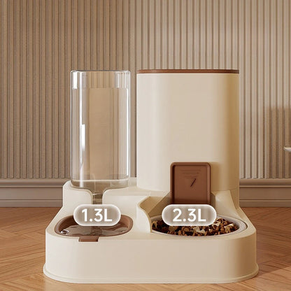 All-in-One Automatic Pet Food Water Feeder Dispenser