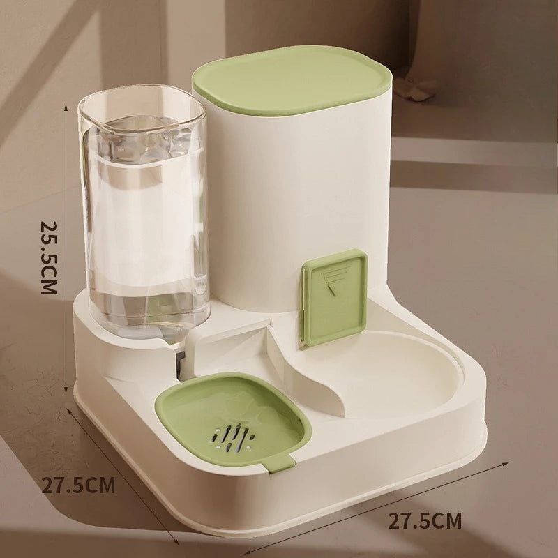 All-in-One Automatic Pet Food Water Feeder Dispenser