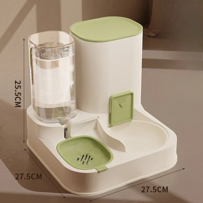 All-in-One Automatic Pet Food Water Feeder Dispenser