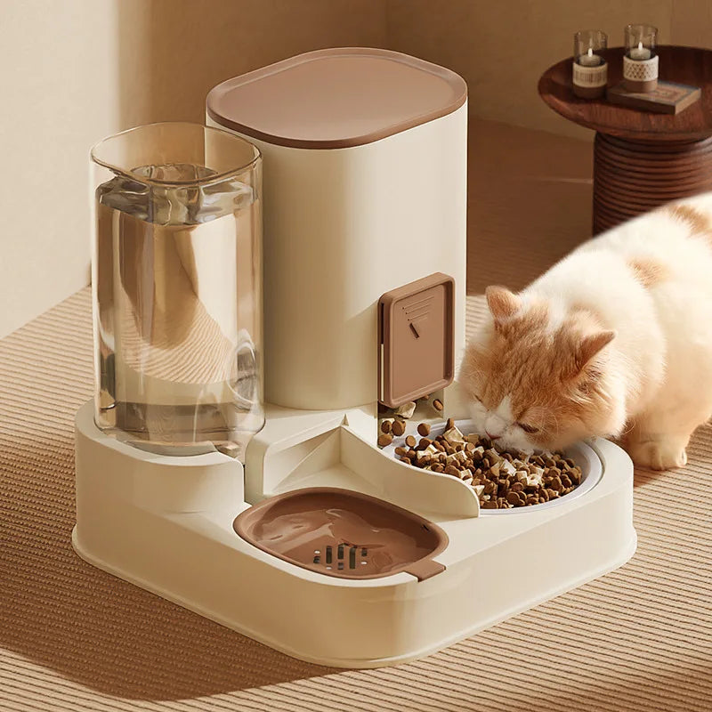 All-in-One Automatic Pet Food Water Feeder Dispenser