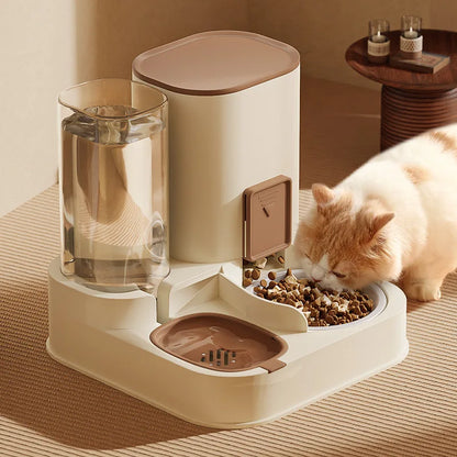 All-in-One Automatic Pet Food Water Feeder Dispenser