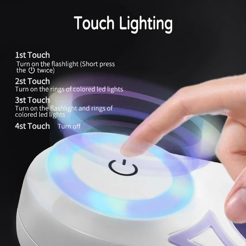 LED Retractable Dog Leash with Light for Walking