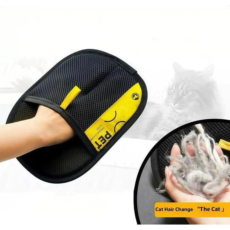 Electrostatic Pet Hair Remover Gloves for Cats and Dogs