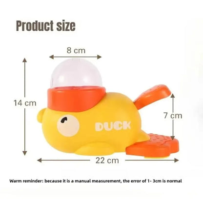 Interactive Yellow Duck Puzzle Feeder for Dogs and Cats