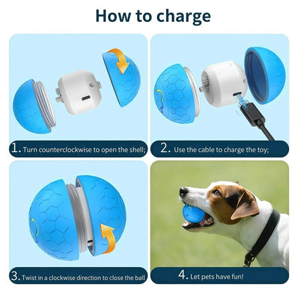 Smart Interactive Automatic Rolling Ball Toy for Dogs