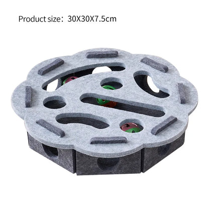 Interactive Cat Puzzle Toy with Maze Tunnel for Cats