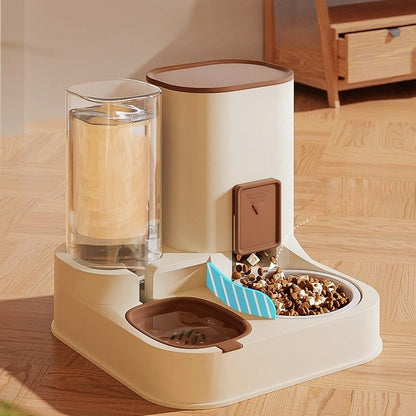 All-in-One Automatic Pet Food Water Feeder Dispenser