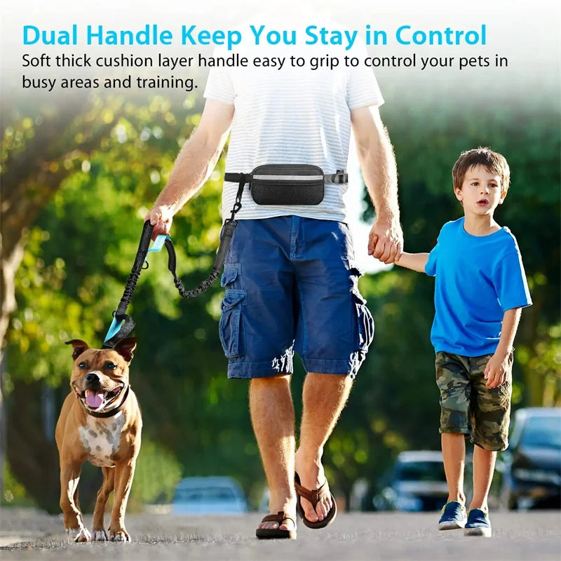 Hands Free Retractable Dog Leash for Running and Walking