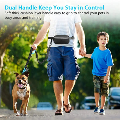 Hands Free Retractable Dog Leash for Running and Walking