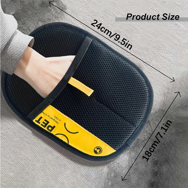 Electrostatic Pet Hair Remover Gloves for Cats and Dogs