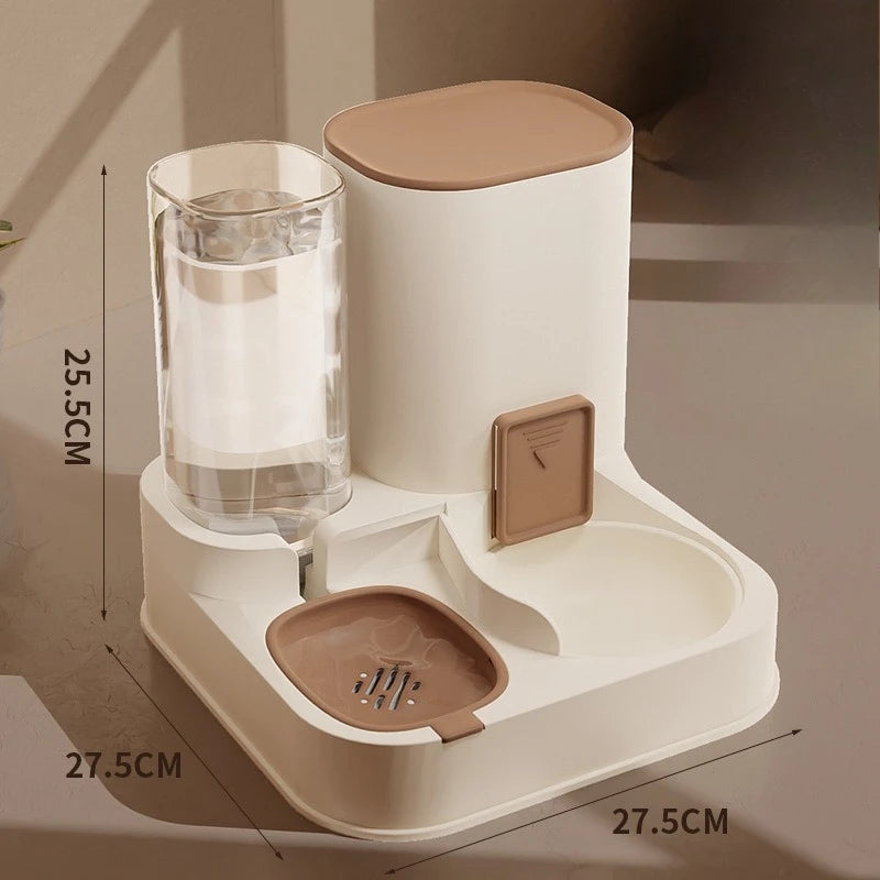 All-in-One Automatic Pet Food Water Feeder Dispenser